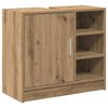 vidaXL Kopalni&scaron;ka omarica Umetni hrast 63 x 29 x 55 cm Inženirski les