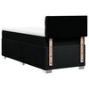 vidaXL Box spring postelja z vzmetnico črna 80x200 cm blago