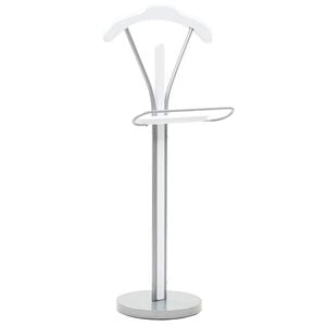 vidaXL Stojalo za obleke 45x35x107 cm bele barve