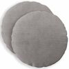 vidaXL Prevleka za blazino 2 pcs HEERLEN Svetlo siva &Oslash; 60 cm korduroy