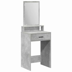 vidaXL Toaletna mizica Betonsko siva 50 x 41 x 140 cm Inženirski les