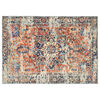 vidaXL Preproga ORIZ Oranžna 120 x 170 cm 100% poliester