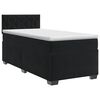 vidaXL Postelja boxspring z vzmetnico Črna 100 x 200 cm Žamet
