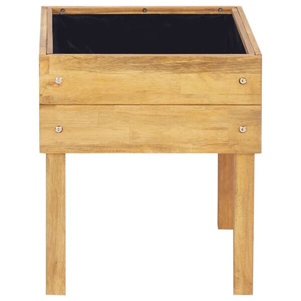 vidaXL Dvignjeno vrtno cvetlično korito 50x40x45 cm trdna akacija
