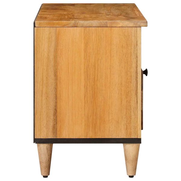 vidaXL TV omarica Naravna 100 x 33,5 x 46 cm Masiven les manga