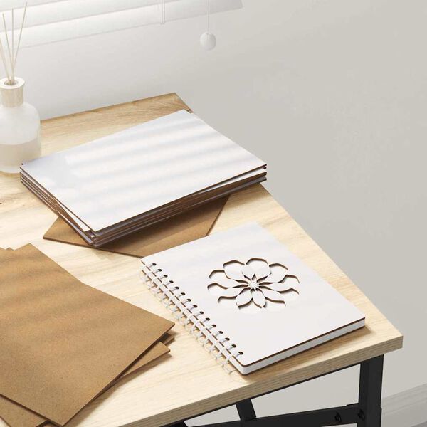 vidaXL Dekorativni paneli 50 pcs Bela 15 x 21 x 0.27 cm