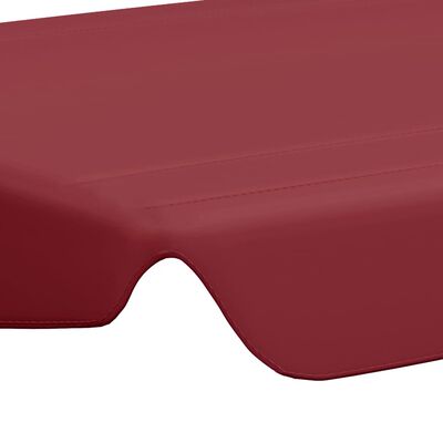 vidaXL Streha za vrtno gugalnico vinsko rdeča 188/168x145/110 cm