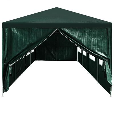 vidaXL Vrata za vrtni šotor 2 kosa z zadrgo zelene barve