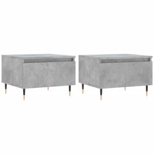 vidaXL Klubska mizica 2 kosa betonsko siva 50x46x35 cm inženirski les