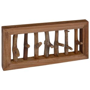 vidaXL Kavelj za pla&scaron;če Naravna 50 x 10 x 25 cm