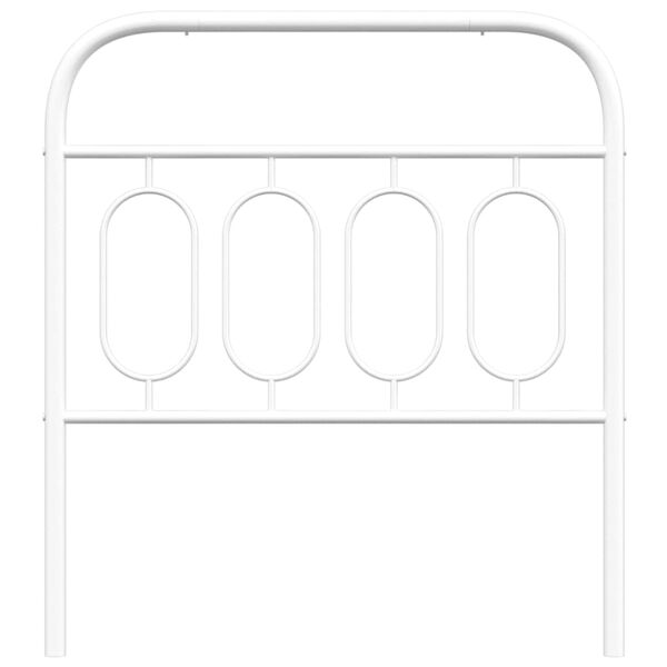 vidaXL Kovinsko nadomestno vzglavje belo 80 cm