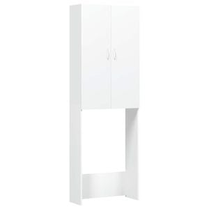 vidaXL Omara za pralni stroj bela 64x25,5x190 cm