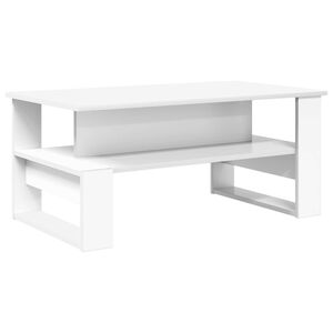 vidaXL Klubska miza Bela 90 x 50 x 40 cm Inženirski les