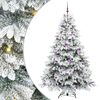 vidaXL Umestno božično drevo med 300 LED Bela 210 cm PE in PVC