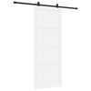 vidaXL Drsna vrata ORKDAL 93 x 232 cm Inženirski les Bela in črna