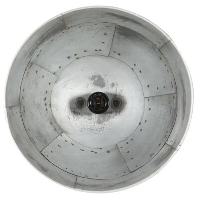 vidaXL Industrijska starinska viseča svetilka 25 W srebrna 31 cm E27