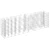 vidaXL Visoka greda gabion pocinkano jeklo 180x30x60 cm