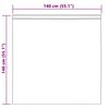 vidaXL Voile zavesa z zavesami 2 pcs Bela 140 x 140 cm Poliester