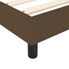 vidaXL Box spring postelja z vzmetnico temno rjava 100x200 cm blago