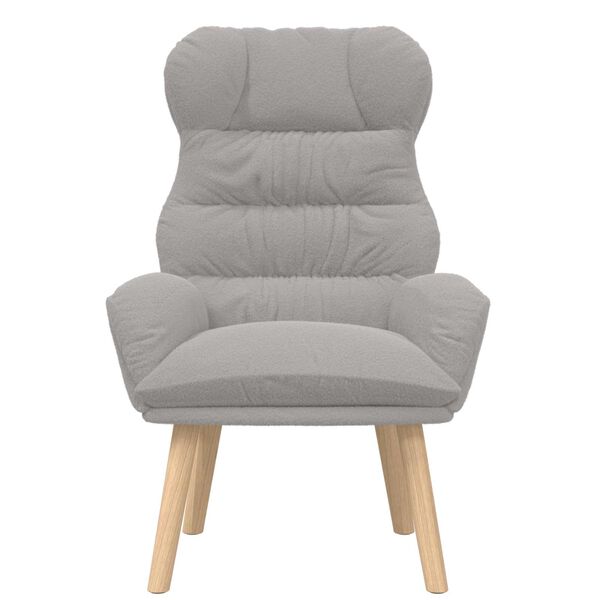 vidaXL fotelj Svetlo siva 69 x 74 x 93 cm Sherpa tkanina