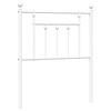 vidaXL Kovinsko nadomestno vzglavje belo 75 cm