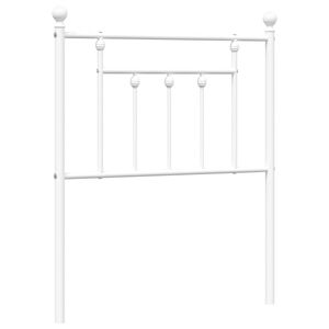 vidaXL Kovinsko nadomestno vzglavje belo 75 cm