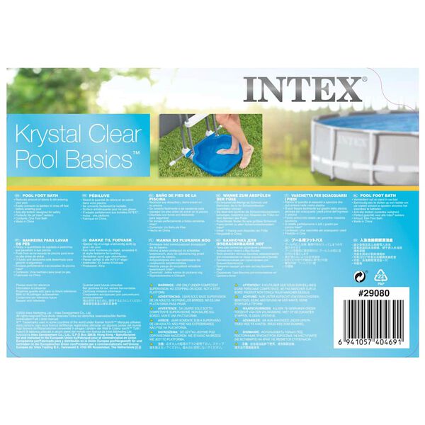 Intex Kad za noge 11,5 L 56x46x9 cm modra