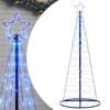 vidaXL LED božično drevo 200 LED modra 180 cm