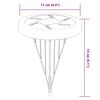 vidaXL Solarne talne svetilke s konicami zunanje 12 kosov toplo bele