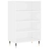 vidaXL Visoka omara bela 57x35x90 inženirski les