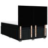 vidaXL Box spring postelja z vzmetnico črna 160x200 cm blago