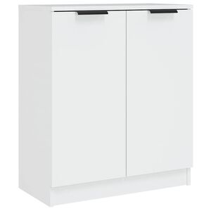 vidaXL Komoda bela 60x30x70 cm konstruiran les
