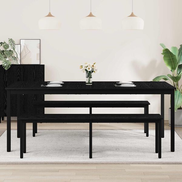 vidaXL Jedilne mize Konstruiran les