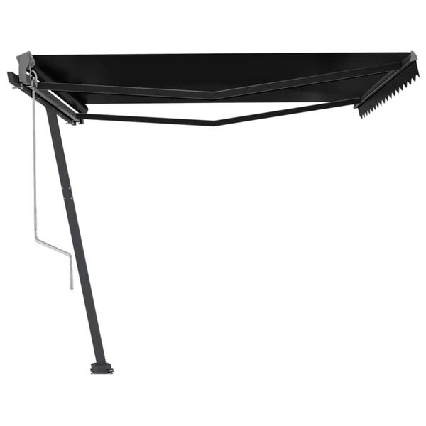vidaXL Prostostoječa avtomatska tenda 400x350 cm antracitna