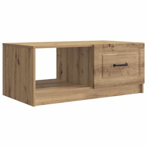 vidaXL Klubska miza Artisan hrast 90 x 50 x 37 cm Inženirski les