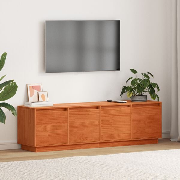 vidaXL TV omarica Rjava 156 x 37 x 45 cm Konstruiran les
