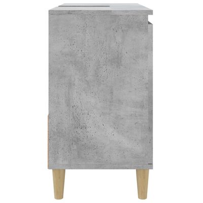 vidaXL Kopalniška omarica betonsko siva 65x33x60 cm inženirski les