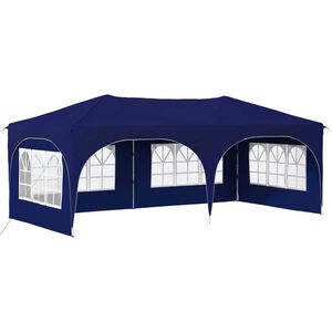 vidaXL Zložljivi &scaron;otor za zabave 575 x 288 x 245 cm Modra