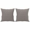 vidaXL Kavč dvosed z blazinami taupe 120 cm blago