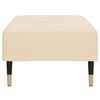 vidaXL Stolček za noge krem 78x56x32 cm žamet