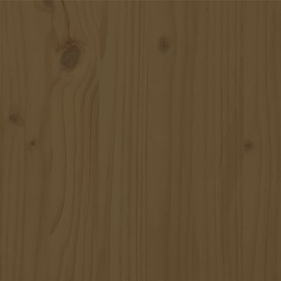 vidaXL Posteljni okvir medeno rjav iz trdnega lesa 75x190 cm 2FT6