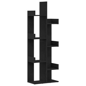 vidaXL Knjižna omara 8 nivojev 48 x 25,5 x 140 cm Inženirski les