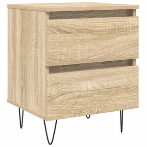 vidaXL Nočna omarica sonoma hrast 40x35x50 cm inženirski les