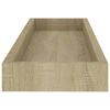 vidaXL Stenske police Loggia 4 kosi hrast 60x15x4 cm MDF