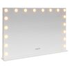 vidaXL LED ogledalo za toaletno mizo Bela 80 x 10 x 52,5 cm