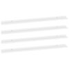 vidaXL Stenske police 4 kosi bele 115x9x3 cm