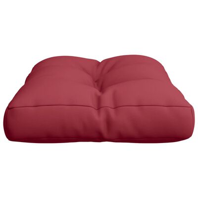 vidaXL Blazina za kavč iz palet vinsko rdeča 60x40x12 cm