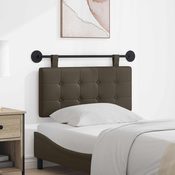 vidaXL Visoki naslon za glavo Siva 100 x 55 x 5 cm Umjetno usnje