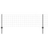 vidaXL Ograja s stebrom Siva 0,6 x 50 m Jeklo in PVC