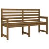 vidaXL Vrtna klop medeno rjava 159,5x48x91,5 cm trdna borovina